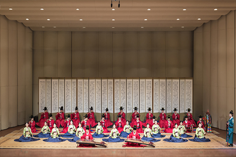 국악과 학생들의 연주회 장면
