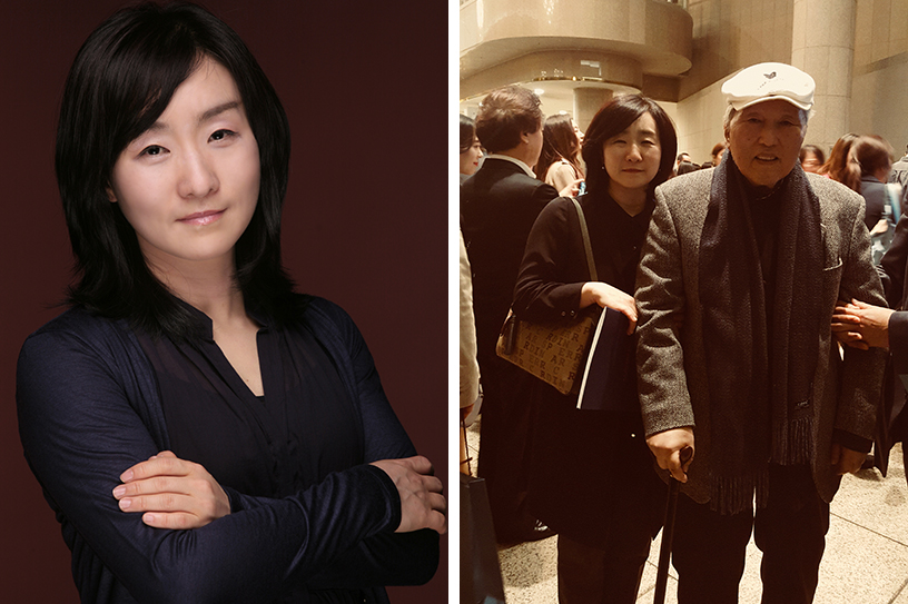 인터뷰에 응해주신 작곡과 이신우 교수님(좌)과 은사 강석희 교수님(우)