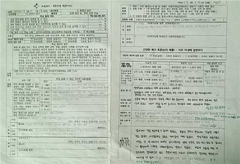 ‘논제 분석과 원탁 토론’ 활동지 작성 사례