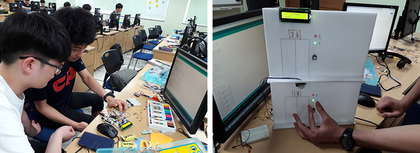 해커톤 창의 챌린지(좌), 해커톤 창의 챌린지 프로젝트 작품(우)