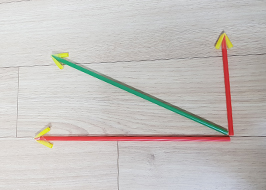 빨대로 표현하는 벡터의 합