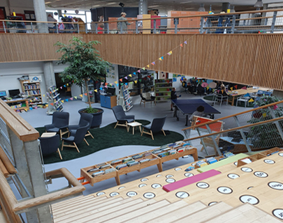 헬러럽 스쿨의 개방형 수업 공간 : 공간 혁신을 통한 유연한 학습활동 구현